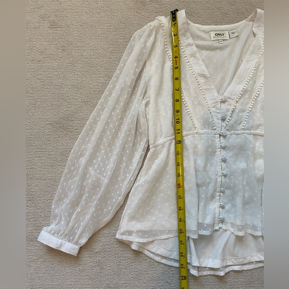 ONLY White Blouse XS - Picture 6 of 8